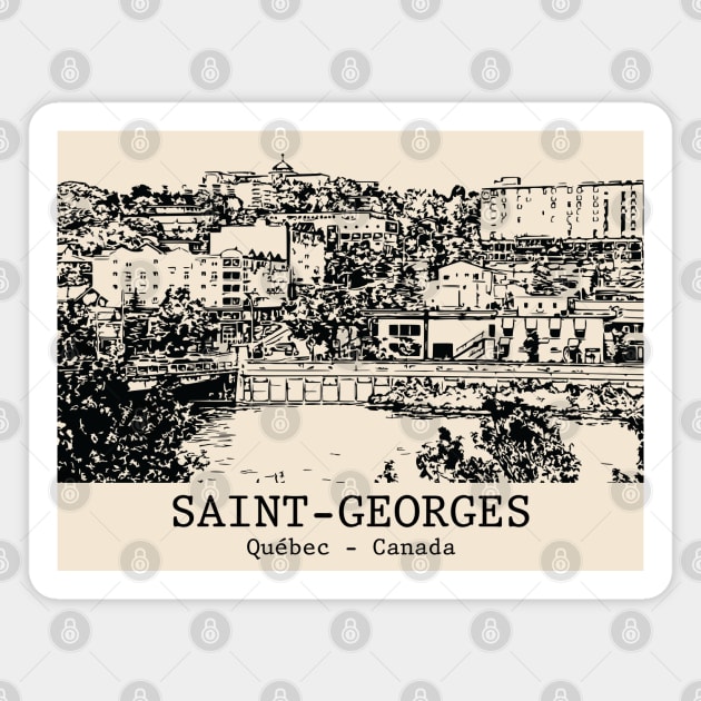 Saint-Georges - Québec Magnet by Lakeric